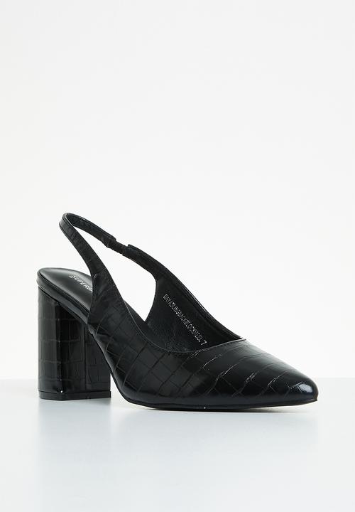 Superbalist - Daya slingback block heel - black