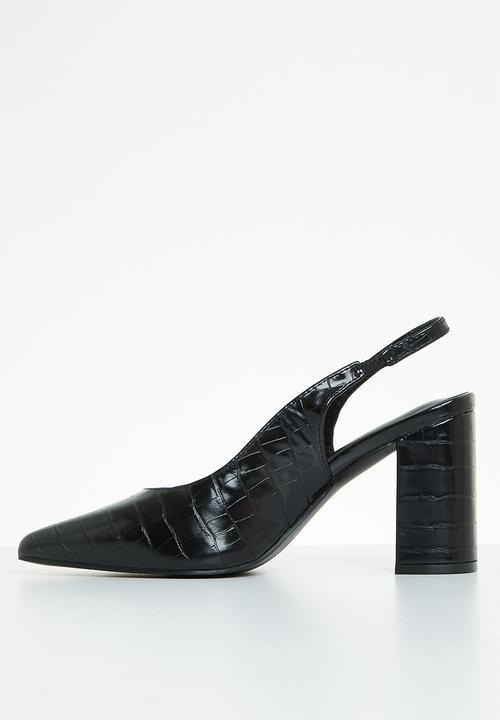Superbalist - Daya slingback block heel - black