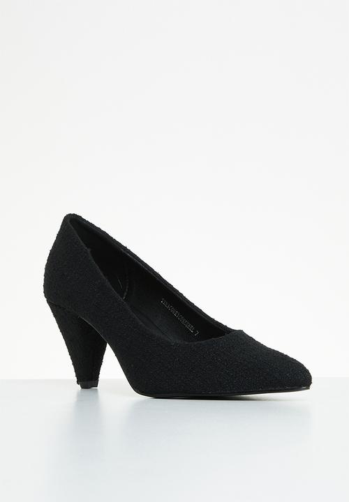 Superbalist - Thea court cone heel - black