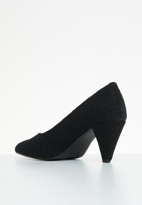 Superbalist - Thea court cone heel - black