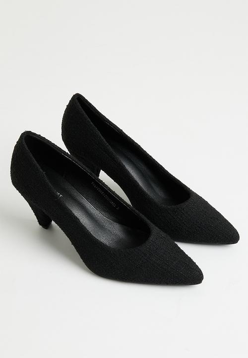 Superbalist - Thea court cone heel - black