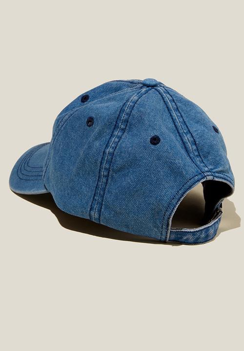 Rubi - Classic dad cap - washed denim & offshore blue