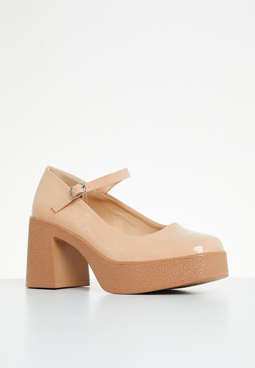 Superbalist - Felicity ankle strap block heel - blush