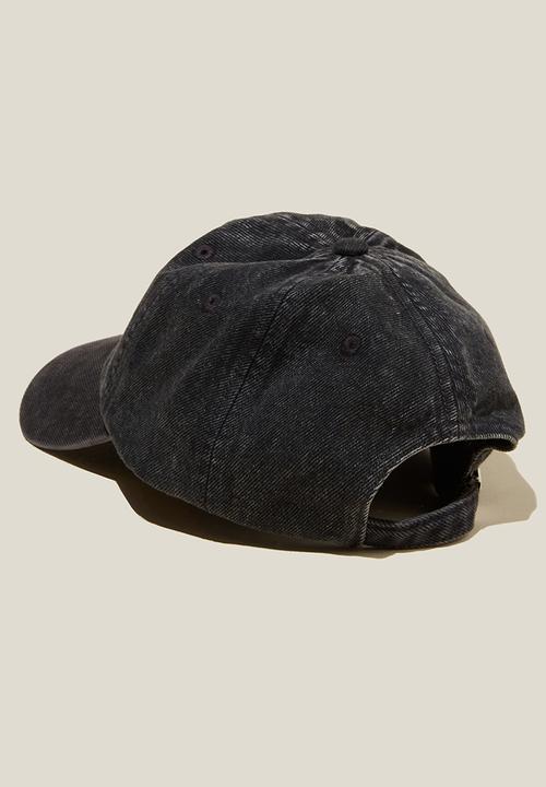Rubi - Classic dad cap - washed denim & graphite