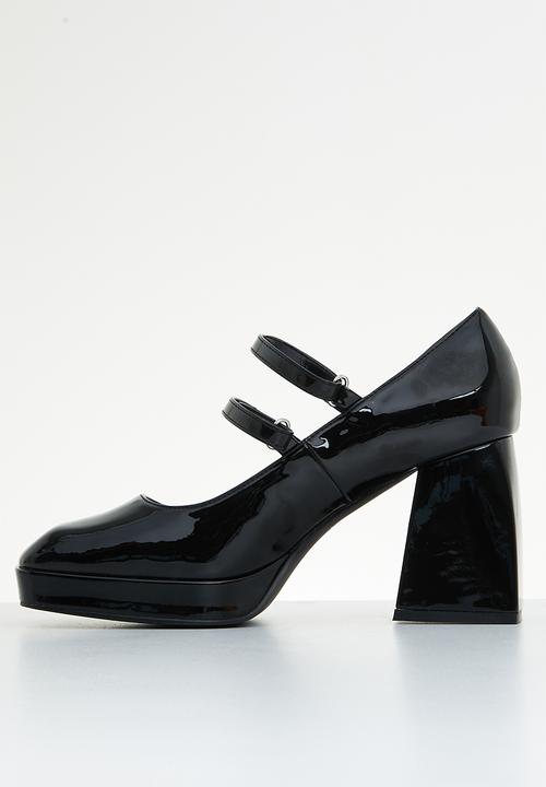 Superbalist - Bristol ankle strap block heel - black