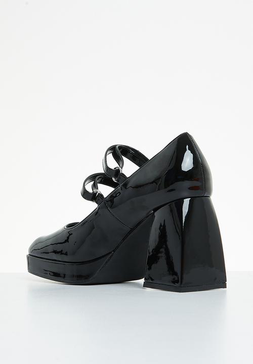 Superbalist - Bristol ankle strap block heel - black