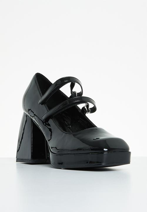 Superbalist - Bristol ankle strap block heel - black