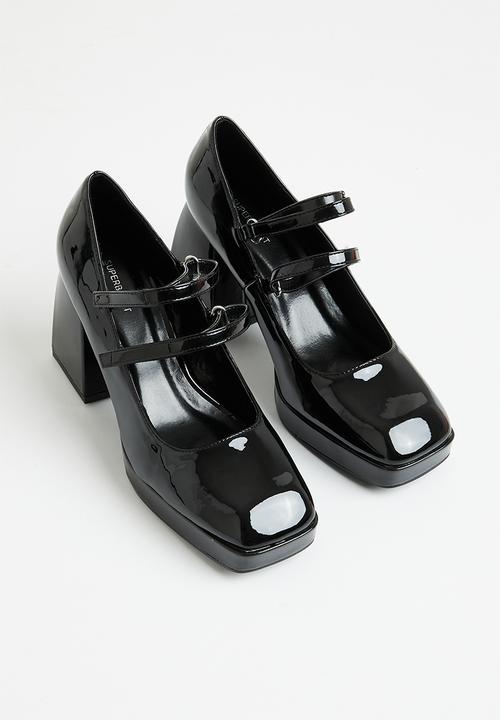 Superbalist - Bristol ankle strap block heel - black