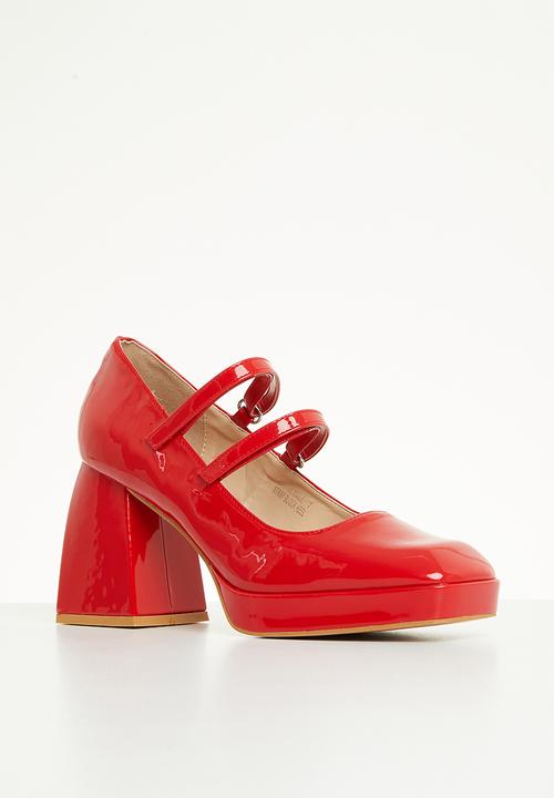 Superbalist - Bristol anklestrap block heel - red