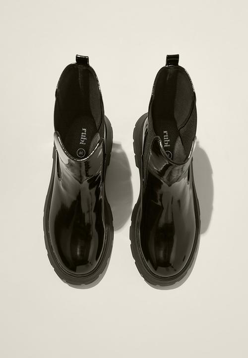 Cotton On - Avery combat chelsea boot - black box vegan leather