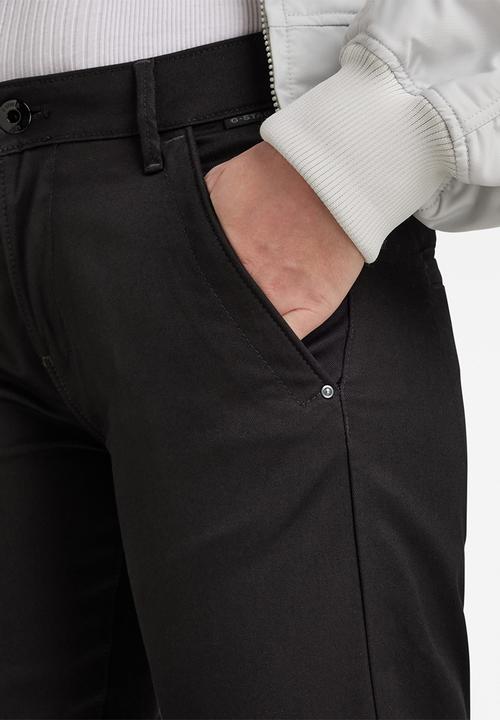 G-STAR - Kate boyfriend chino - dark black