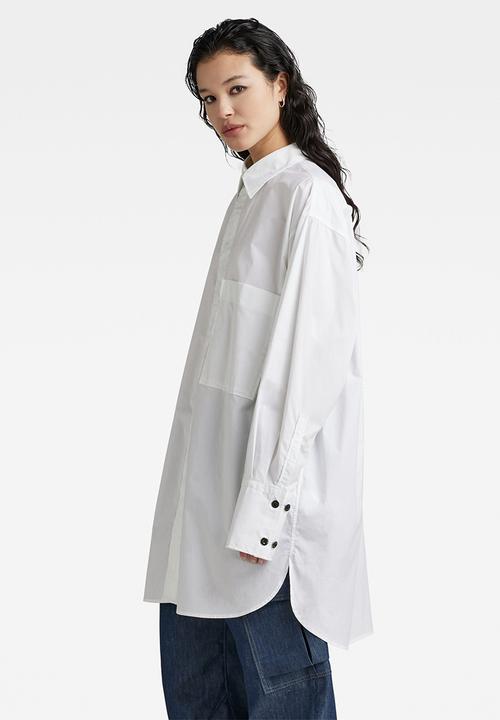 G-STAR - Oversized bf shirt  - white