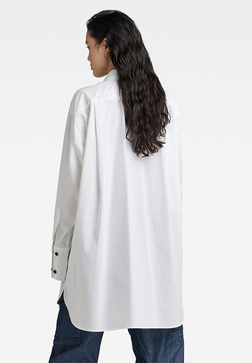 G-STAR - Oversized bf shirt  - white