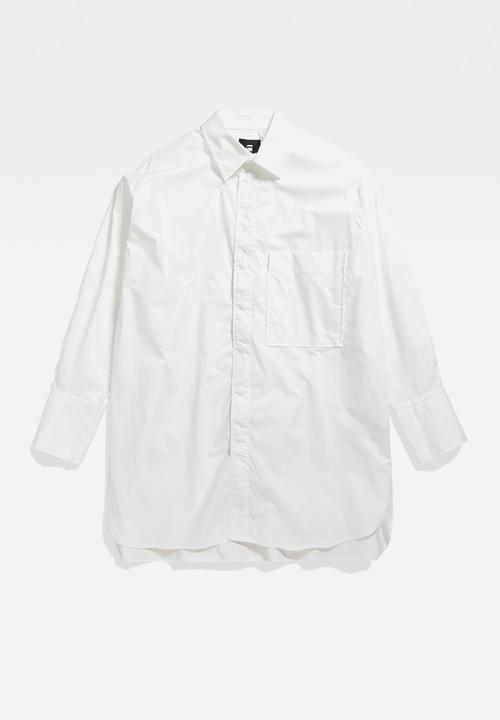 G-STAR - Oversized bf shirt  - white