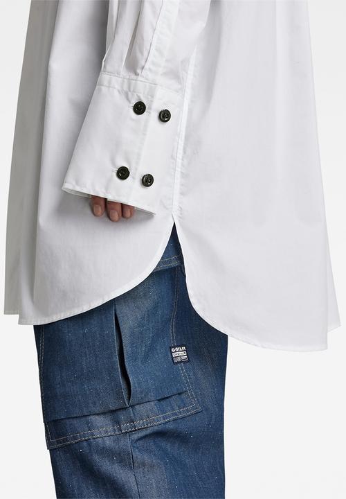 G-STAR - Oversized bf shirt  - white