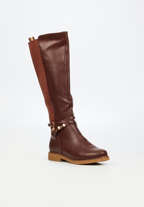 Miss Black - Dolinde 1 riding boot - chocolate