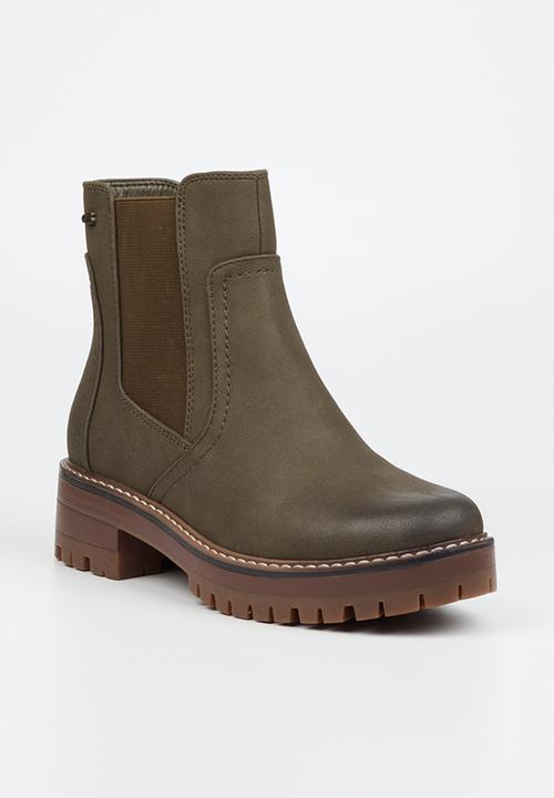Miss Black - Fox 3 chelsea boot - olive