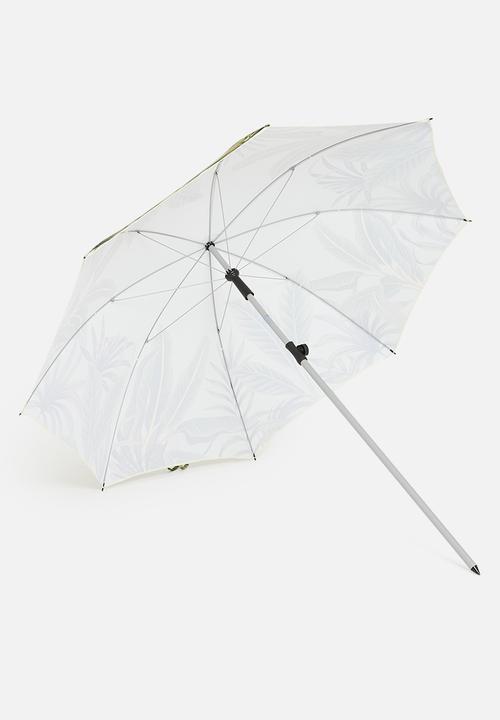 H&S - Leafy beach umbrella - green