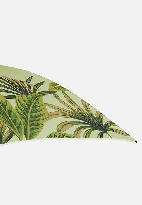 H&S - Leafy beach umbrella - green