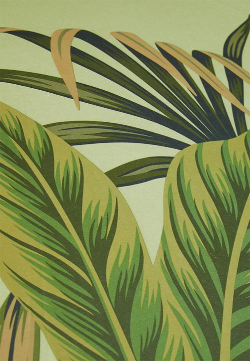 H&S - Leafy beach umbrella - green