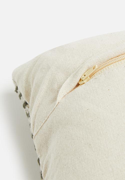 H&S - Wovy cushion- green