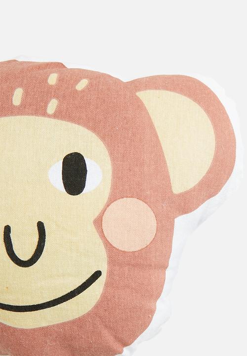 H&S - Cheeky monkey cushion - multi