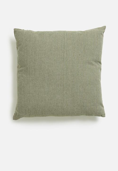 H&S - Button cushion- green