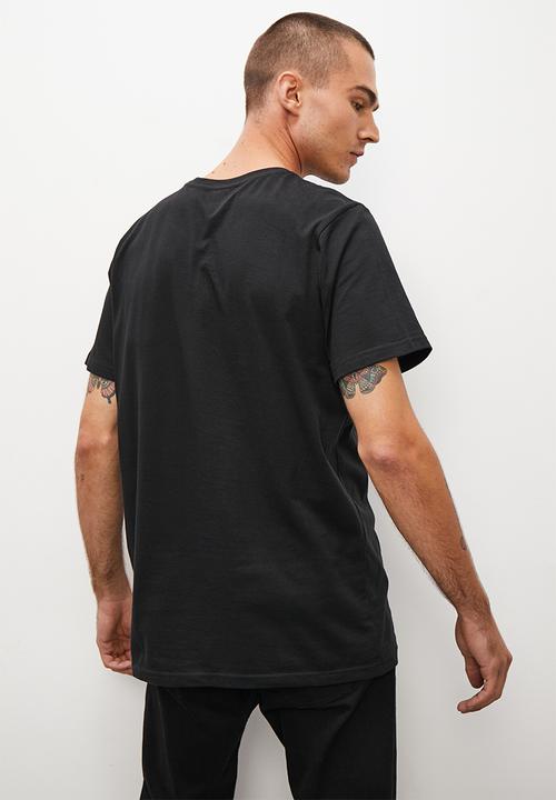 Superbalist - Repeat faces reg fit crew neck tee - black
