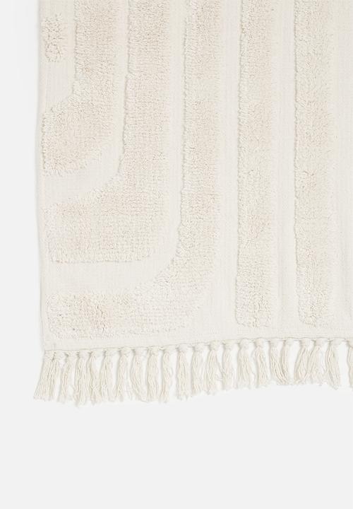 Sixth Floor - Swirl circular knitted throw - cream