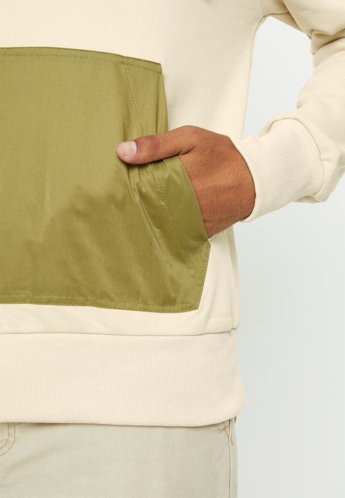 Cutty - Leon shawl collar sweatshirt - stone