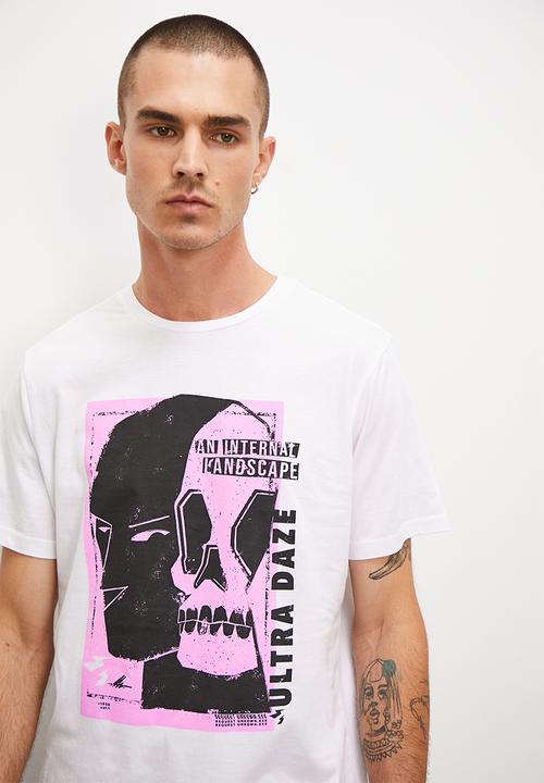 Superbalist - Ultra daze reg fit graphic crew neck tee - white