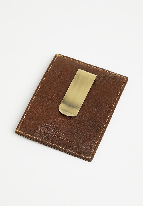 POLO - Hamilton small money clip - brown