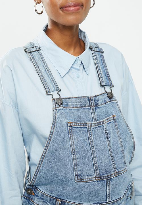 Cotton On - Maternity denim overall - rain blue