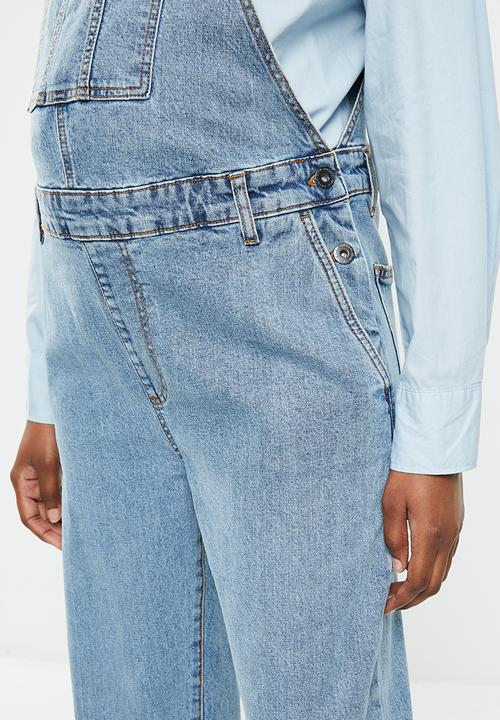 Cotton On - Maternity denim overall - rain blue