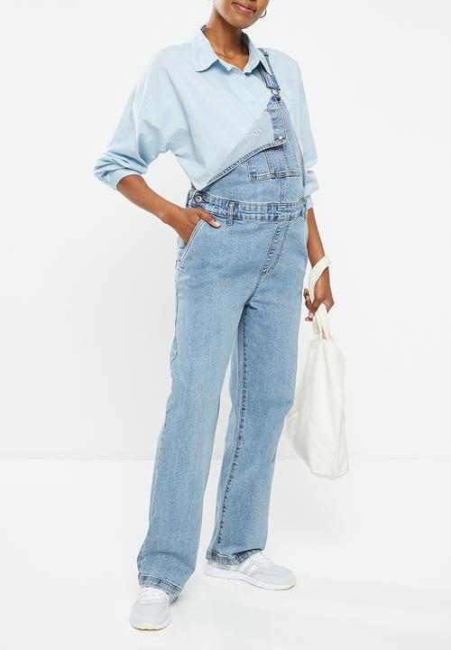 Cotton On - Maternity denim overall - rain blue
