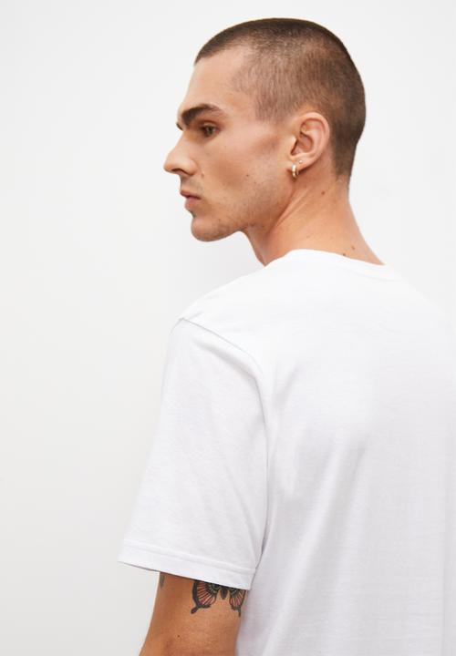 Superbalist - Mirror print reg fit graphic crew neck tee - white