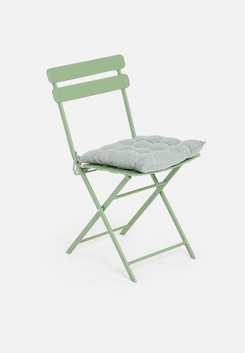H&S - Matt outdoor seatpad set of 2 - green