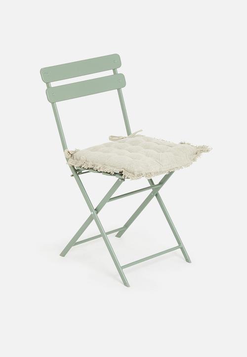 H&S - Outdoor seatpad set of 2 - stone