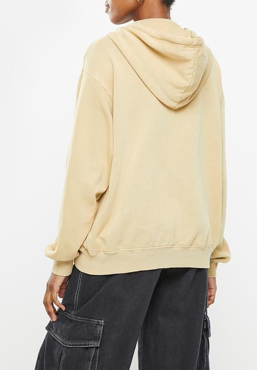 Cotton On - Maternity classic washed zip through - washed light sand