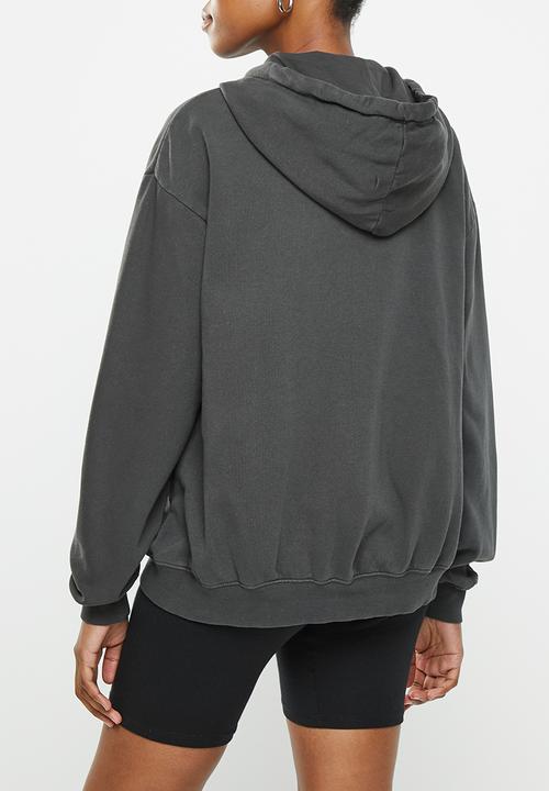 Cotton On - Maternity classic washed zip through - washed black 