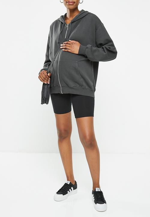 Cotton On - Maternity classic washed zip through - washed black 