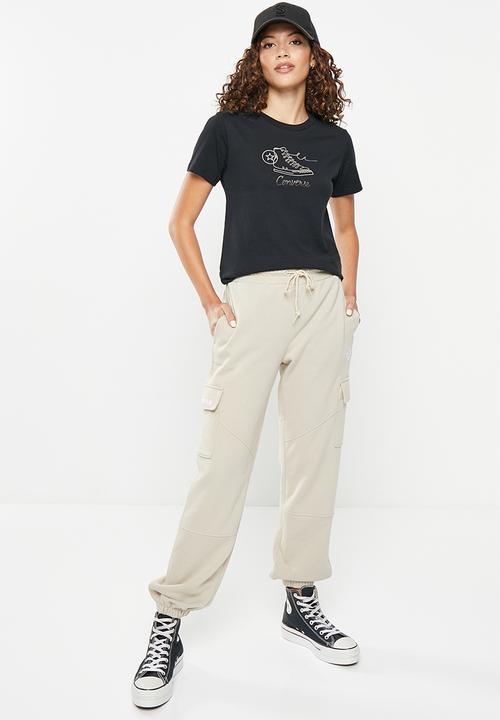 Converse - Seasonal sneaker inspo short sleeve tee - converse black