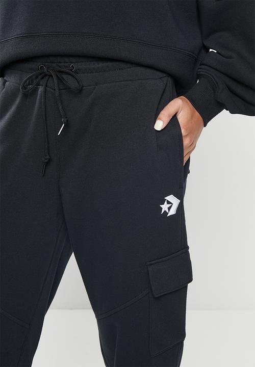 Converse - Fashion knit cargo jogger - converse black