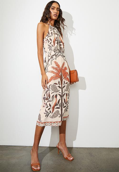 Superbalist - Halterneck dress - ecru