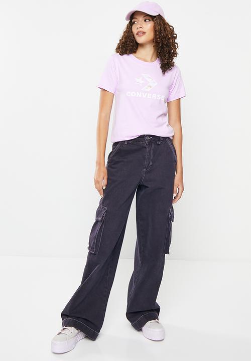 Converse - Seasonal star chevron short sleeve tee - vapor violet