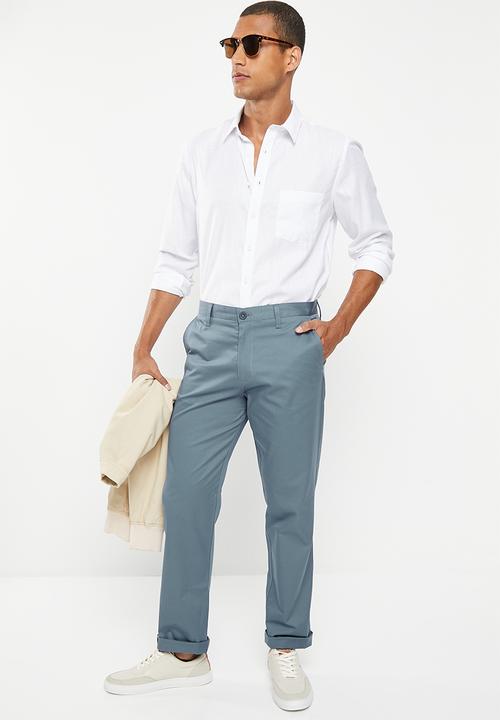 POLO - Men relaxed fit chino - blue