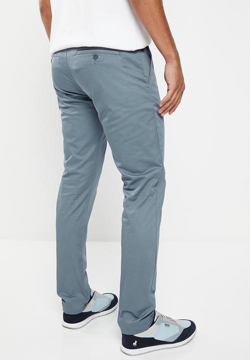 POLO - Men slim fit chino - blue