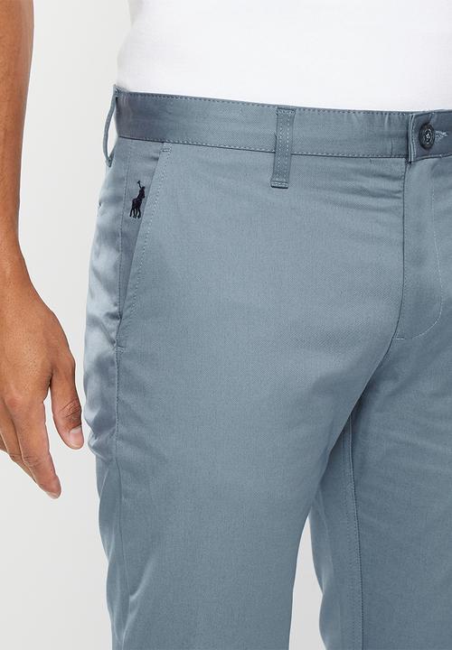 POLO - Men slim fit chino - blue