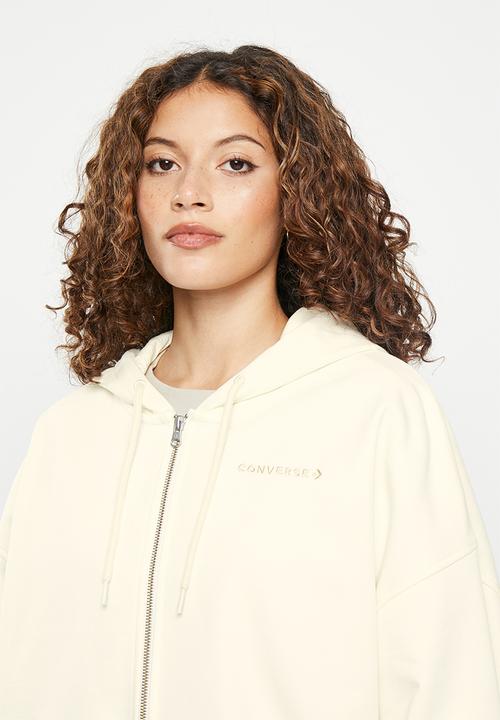 Converse - Os full zip hoodie - converse egret