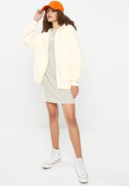 Converse - Os full zip hoodie - converse egret